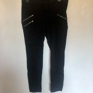 Athleta gray jeggings with side zippers